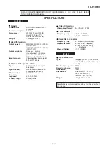 Preview for 3 page of Sharp CD-K1861V Service Manual