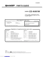 Preview for 69 page of Sharp CD-K491W Service Manual