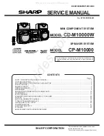 Sharp CD-M10000W Service Manual preview