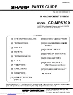 Предварительный просмотр 87 страницы Sharp CD-MPS700 Service Manual