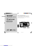 Предварительный просмотр 1 страницы Sharp CD-MPX100E Operation Manual