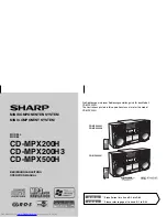 Предварительный просмотр 1 страницы Sharp CD-MPX200H Operation Manual