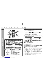 Preview for 14 page of Sharp CD-MPX200W Operation Manual