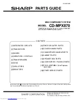 Предварительный просмотр 93 страницы Sharp CD-MPX870 Service Manual