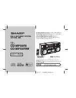 Sharp CD-MPX870W Operation Manual preview