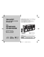 Sharp CD-MPX870W Operation Manual предпросмотр