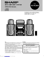 Preview for 1 page of Sharp CD-PC3500 Operation Manual