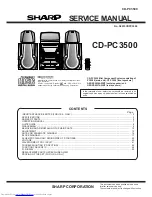 Предварительный просмотр 1 страницы Sharp CD-PC3500 Service Manual