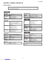 Preview for 3 page of Sharp CD-SW200 Service Manual