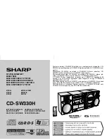 Sharp CD-SW330H Operation Manual preview