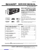 Sharp CD-SW440N Service Manual preview