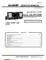 Sharp CD-XP120W Service Manual preview