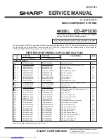 Sharp CD-XP1220 Service Manual preview