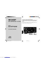 Sharp CD-XP160W Operation Manual preview