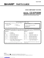 Предварительный просмотр 41 страницы Sharp CD-XP160W Service Manual