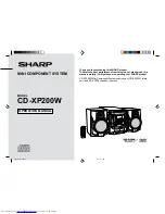 Sharp CD-XP200W Operation Manual preview