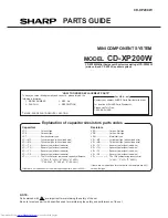 Предварительный просмотр 51 страницы Sharp CD-XP200W Service Manual