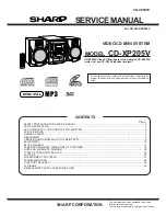 Sharp CD-XP205V Service Manual preview