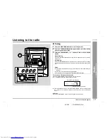 Предварительный просмотр 17 страницы Sharp CD-XP250E Operation Manual