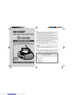 Sharp CD180 Operation Manual preview