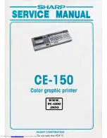 Preview for 1 page of Sharp CE-150 Service Manual