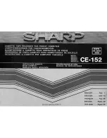 Sharp CE-152 Instruction Manual preview