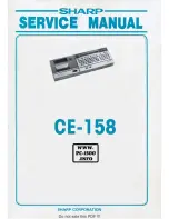 Preview for 1 page of Sharp CE-158 Service Manual