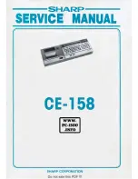 Sharp CE-158 Service Manual предпросмотр