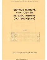 Preview for 2 page of Sharp CE-158 Service Manual