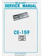 Sharp CE-159 Service Manual preview