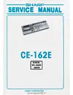 Preview for 1 page of Sharp CE-162E Service Manual