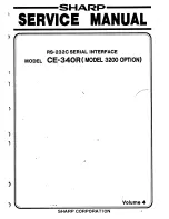 Preview for 1 page of Sharp CE-340R Service Manual