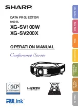 Предварительный просмотр 1 страницы Sharp Conference Series Operation Manual