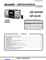 Предварительный просмотр 1 страницы Sharp CP-C410 Service Manual