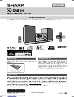 Sharp CP-DAB1H Operation Manual preview