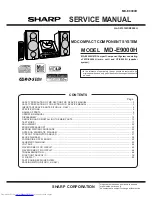 Предварительный просмотр 1 страницы Sharp CP-E9000H Service Manual