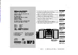 Предварительный просмотр 1 страницы Sharp CP-MP100H Operation Manual