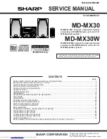 Sharp CP-MX30 Service Manual preview