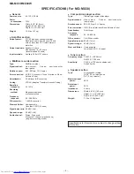 Preview for 4 page of Sharp CP-MX30 Service Manual