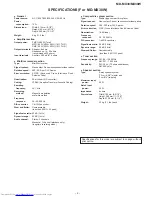 Preview for 5 page of Sharp CP-MX30 Service Manual