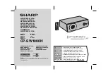 Sharp CP-SW1000H Operation Manual preview