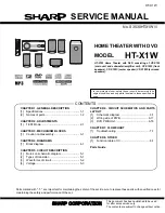 Sharp CP-X1WC Service Manual preview