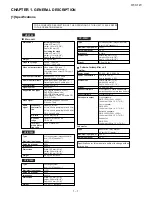 Preview for 3 page of Sharp CP-X1WC Service Manual