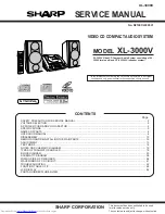 Preview for 1 page of Sharp CP-XL3000U Service Manual