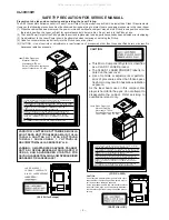 Preview for 2 page of Sharp CP-XL40H Service Manual