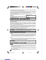 Preview for 2 page of Sharp CR19M10 Operation Manual