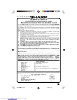 Preview for 63 page of Sharp CR20S10 Operation Manual