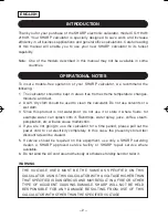 Предварительный просмотр 4 страницы Sharp CS-1194H - 10 Digit Desktop Display Operation Manual