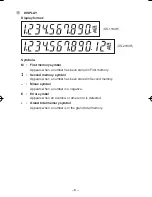 Предварительный просмотр 8 страницы Sharp CS-1194H - 10 Digit Desktop Display Operation Manual