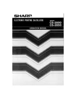 Sharp CS-2800 User Manual preview